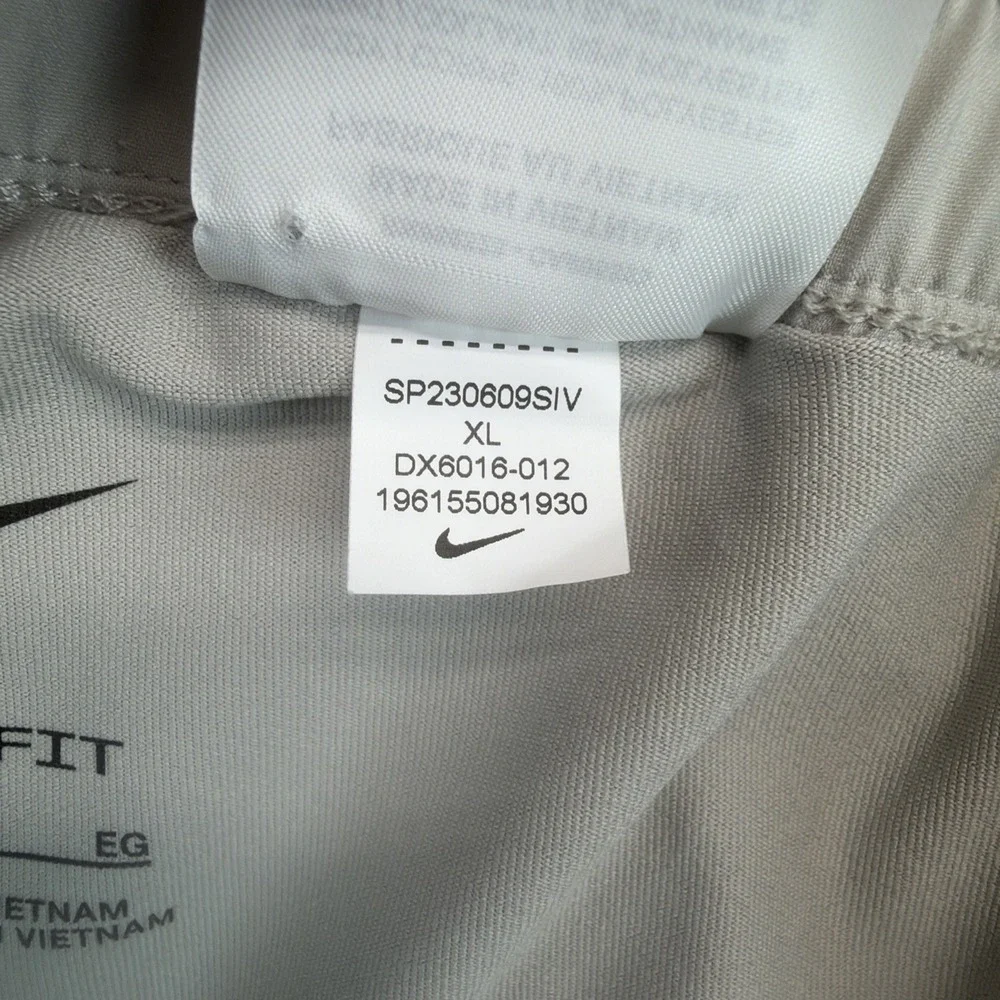 Nike Dri-FIT Womens Running Shorts XL Lined Beige Athletic Workout Gym Training